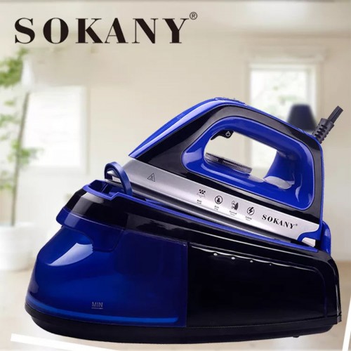 Statie de calcat cu  abur Sokany SK-188, 2400W, 1.2L, Albastru