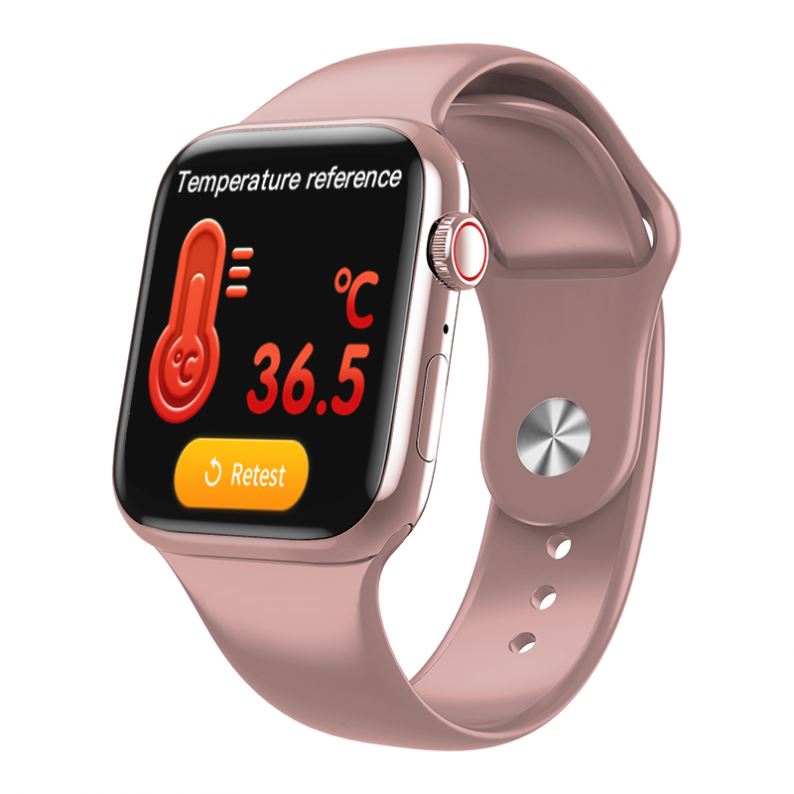 Ceas Smart Sport Roz cu monitorizare temperatura si sistem imunitar SWW98 image5