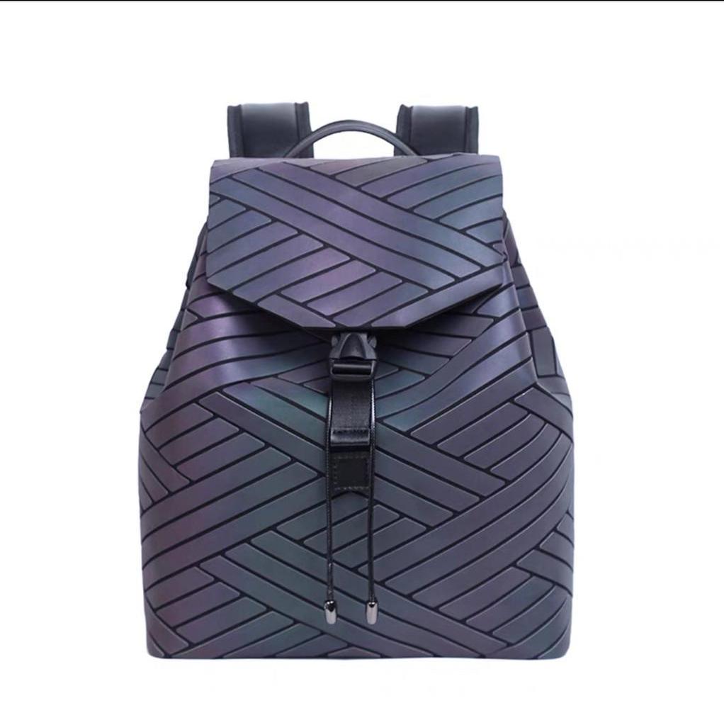 Rucsac dama geometric holografic luminos mare Geometric Lines Pattern ACRD154