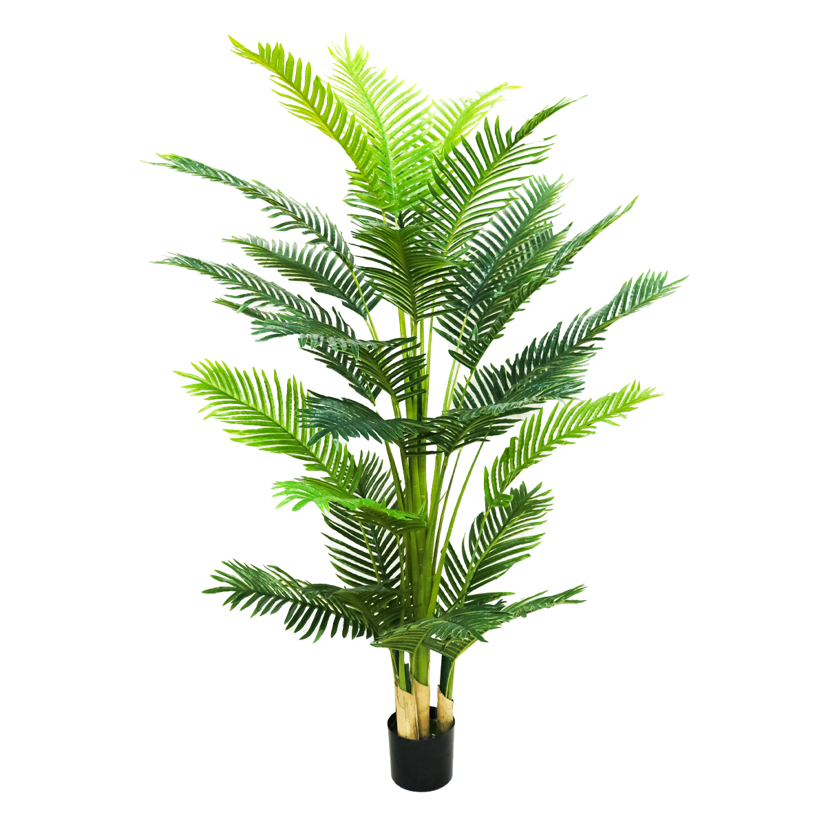 Planta artificiala, Palmier Areca fara ghiveci, 27 frunze, D4256, 190cm, verde image13