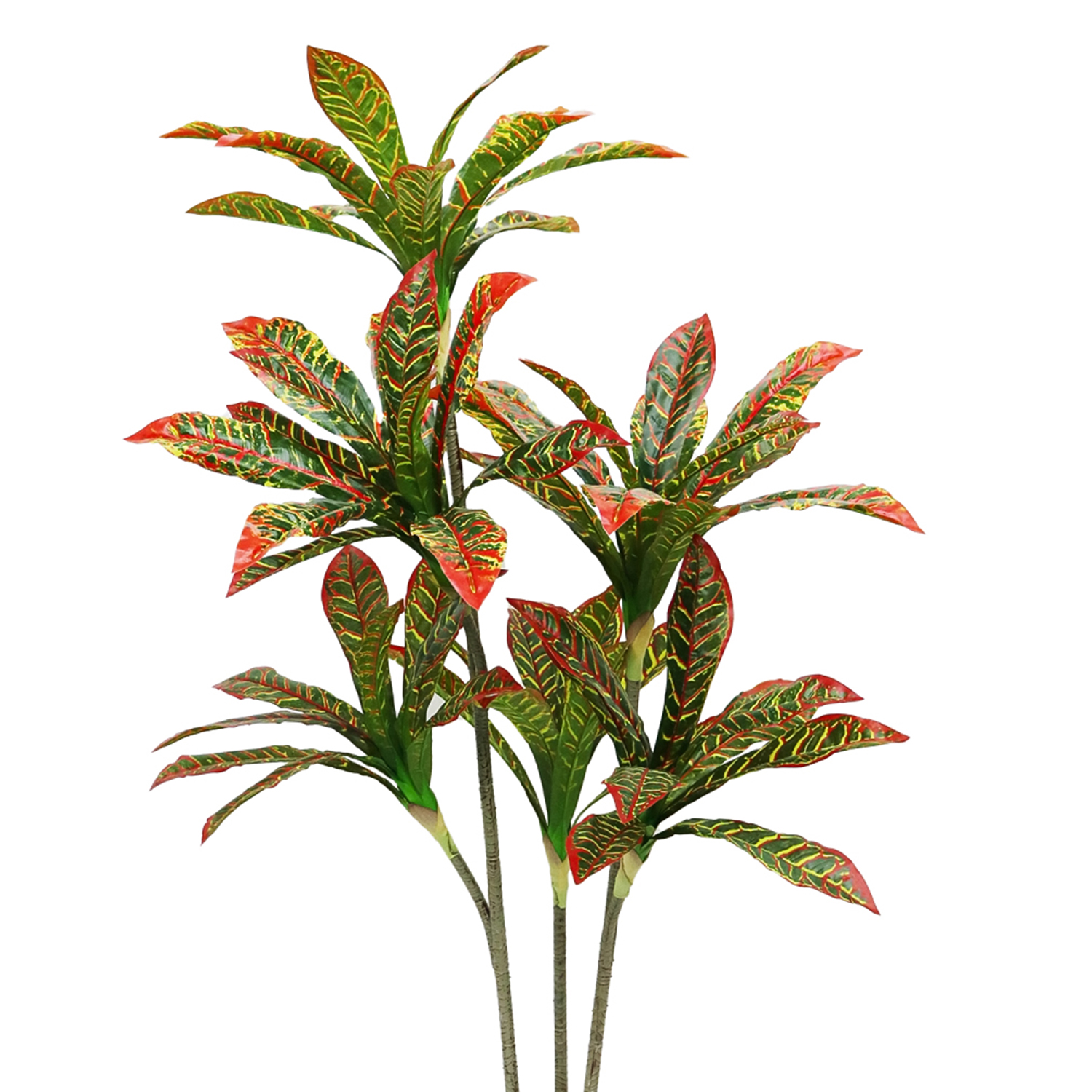 Planta artificiala, Dracaena fara ghiveci, D4268, 170cm, verde/rosu